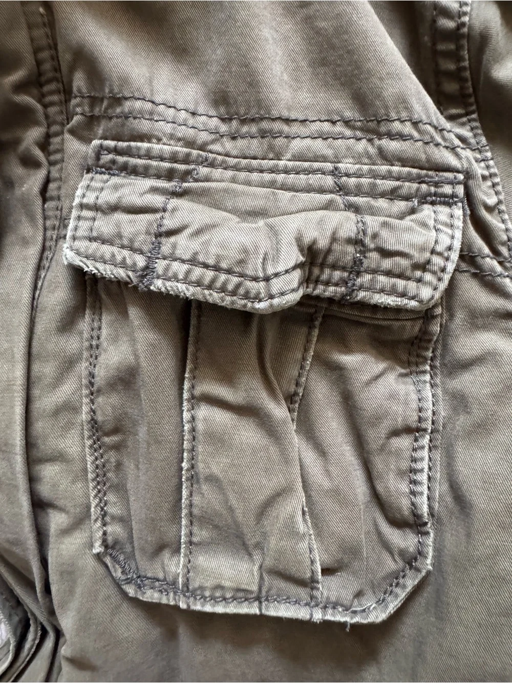 Abercrombie Fitch Cliff Mountain Sherpa Lined Twill Military Coat Olive Jacket M